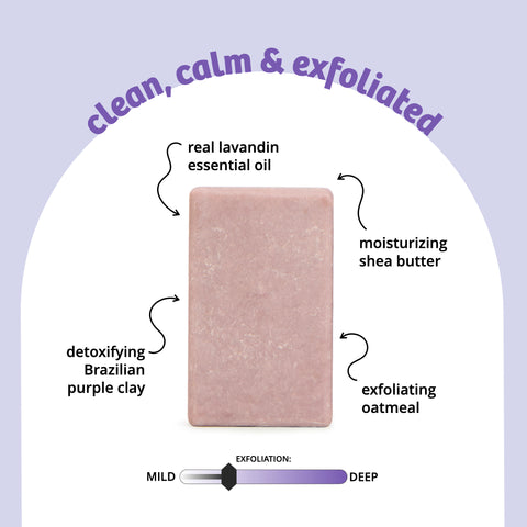 Purple Rain Exfoliating Body Bar Soap